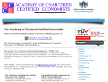 Tablet Screenshot of charteredeconomist.com